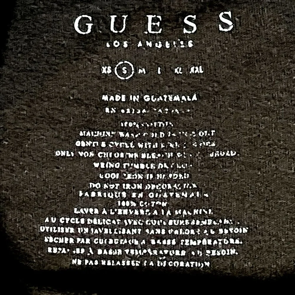 RARE Guess Vtg Y2K T Shirt Los Angeles Single Stitch S Men M L Women Black Retro - Picture 12 of 12